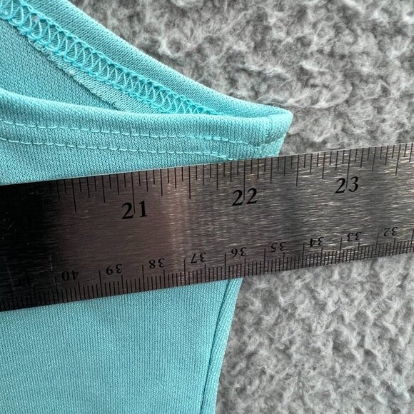 Kathie Lee Collection Womens Top Extra Large Blue Sleeveless Pullover Shirt - Picture 6 of 7